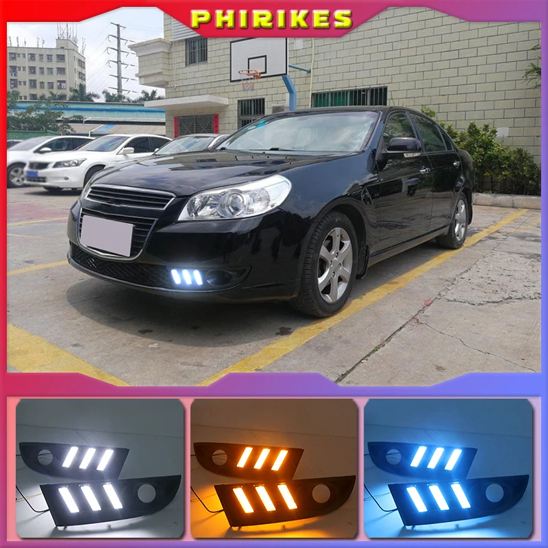 

2PCS For Chevrolet Epica 2007-2012 White yellow blue LED Fog Lamps Daytime Running Light DRL