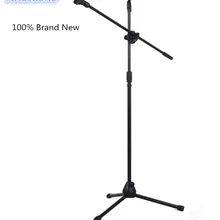 Профессиональный регулируемый штатив-тренога для микрофона, подставка для микрофона, портативный держатель с зажимом для микрофона, съемная стойка для микрофона