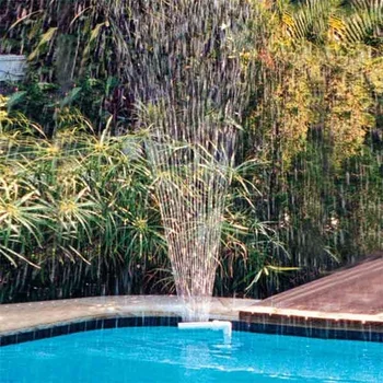 

Poll Fountain for Swimming Pools Fun Spa Fountain Frame Swimming Pool Decor for Inground Pools