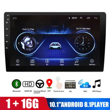 

10.1 Inch Android 8.1 Car MP5 Player HD Touch Screen GPS WIFI 1GB RAM 16GB ROM Quad Core Mobile Phone Interconnection 2 Din