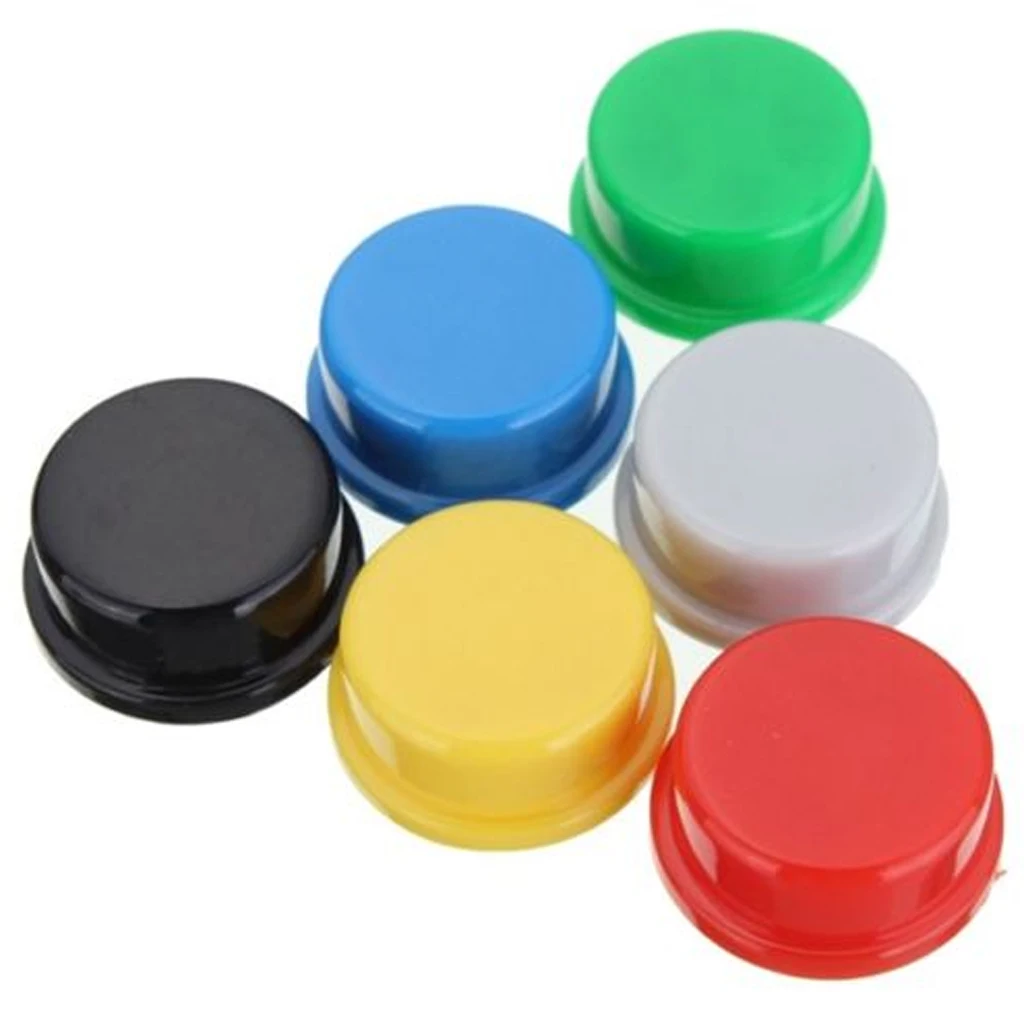 53pcs Momentary Tactile Tact Push Button Switch and Round Key Caps