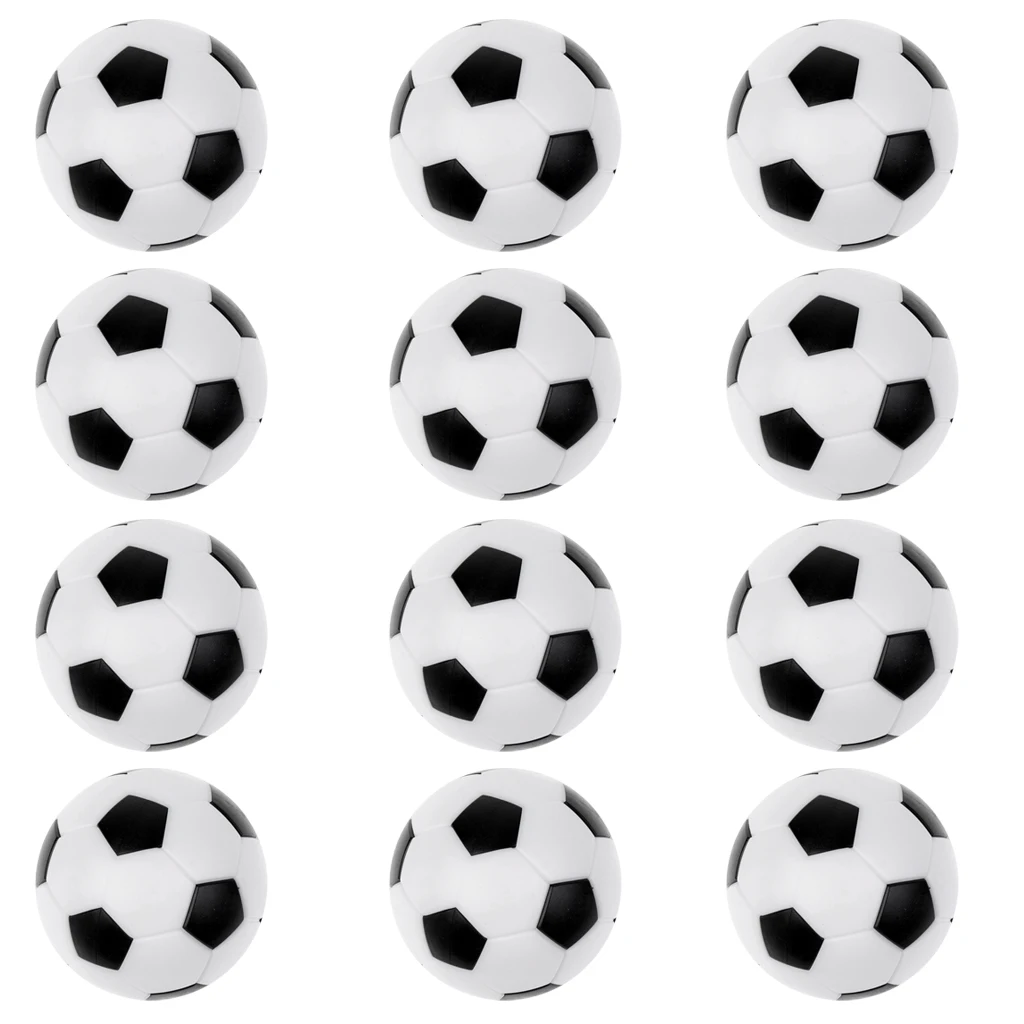 12Pcs/Pack 36mm Foosball Replacement Mini Table Soccer Balls