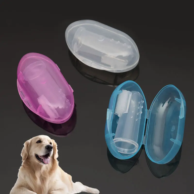 

Super Soft Silicone Pet Finger Toothbrush Dog Cat Puppy Brush Addition Bad Breath Tartar Teeth Care Cleaning Supplies