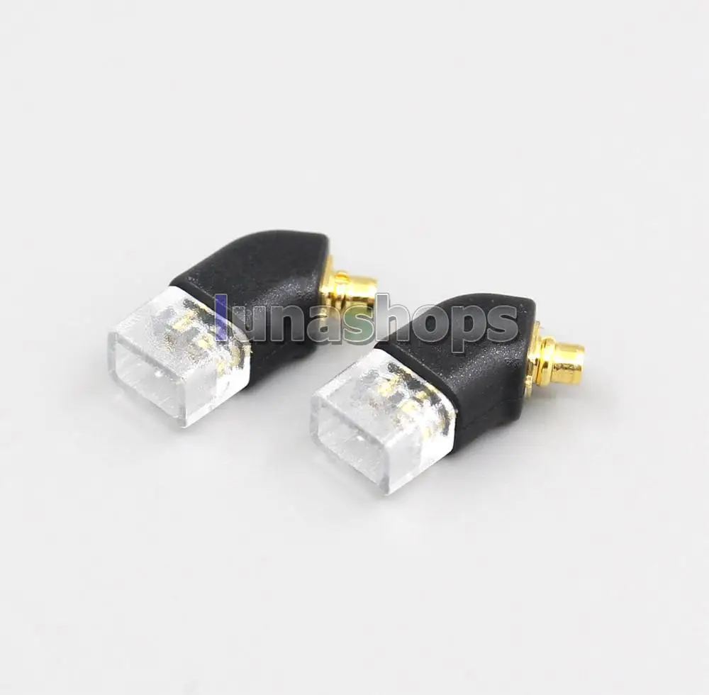 LN005954 0,78 мм 2pin к mmcx наушник женский штырь для Westone W4r UM3X UM3RC JH13 к Shure se535 SE846 Мужской конвертер - Цвет: New Type Black