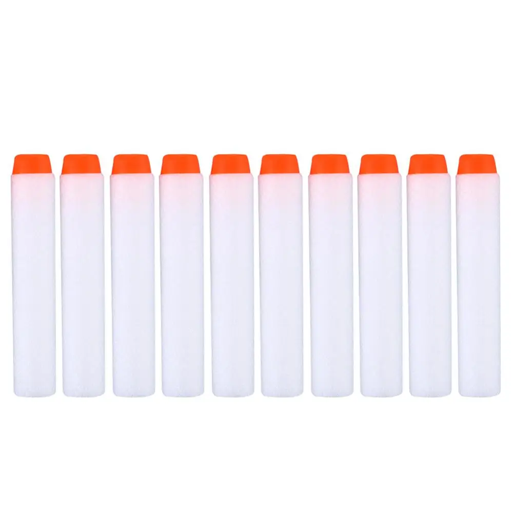 100pcs White Новинка 100 шт для пуль Nerf EVA Мягкая головка 7,2 см заправка пули дротики для Nerf аксессуары для игрушечного пистолета для Nerf бластеров Прямая поставка - Цвет: 100pcs White