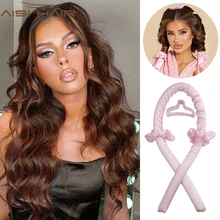 

AISI HAIR Heatless Curling Rod Headband No Heat Curls Ribbon Hair Rollers Sleeping Soft Headband Hair Curlers Hair Styling Tools
