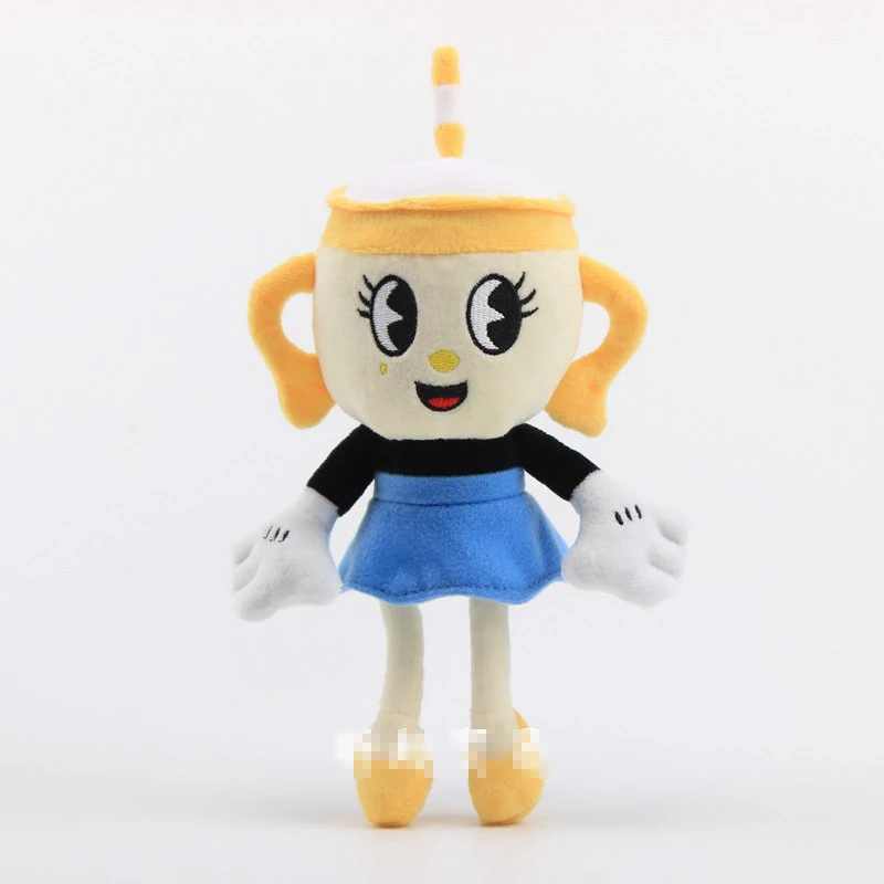Игра Cuphead Mugman плюшевый легендарный король чаши кости Кала Мария Brineybeard Куклы Мягкие плюшевые куклы игрушки Детские подарки SA3279 - Цвет: Ms. Chalice