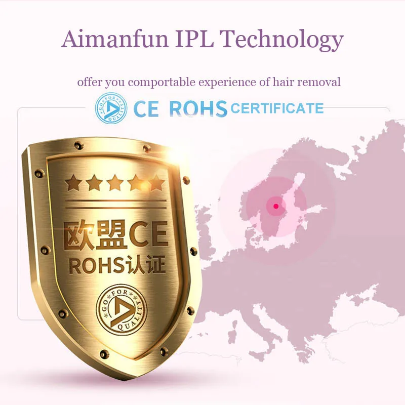 IPL эпилятор для перманентного удаления волос, для ног, рук, лица, бикини, Одобрено CE ROHS, удаление волос Aimanfun 3288