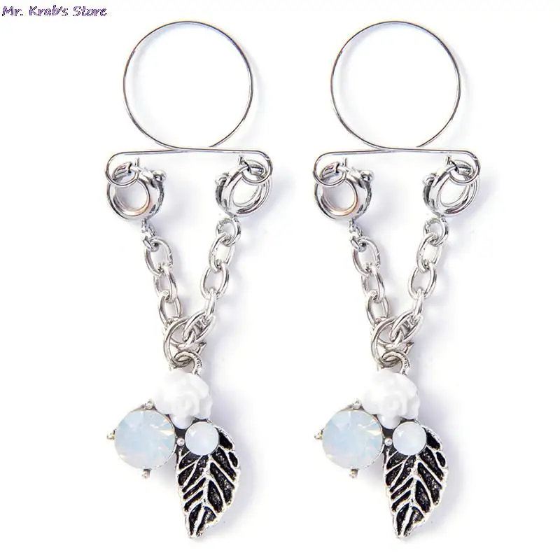 Кольцо для соска с красным музыкальным символом без пирсинга поддельное кольцо