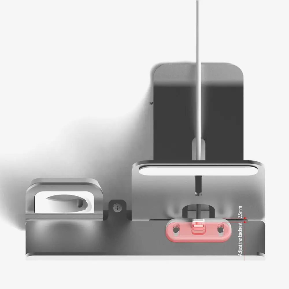 Зарядный док-станция для iPhone X/XR, для наручных часов Apple Watch series1/2/3/4, Алюминий сплав настольная зарядная док-станция