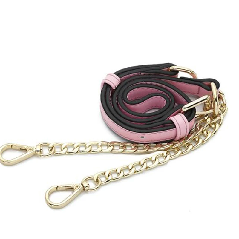 pink LKEEP, модные Наплечные ремни для сумок, сумка-мессенджер, аксессуары, кожаная цепочка, оборудование, роскошная сумка, ремень, аксессуары для замены - Цвет: pink