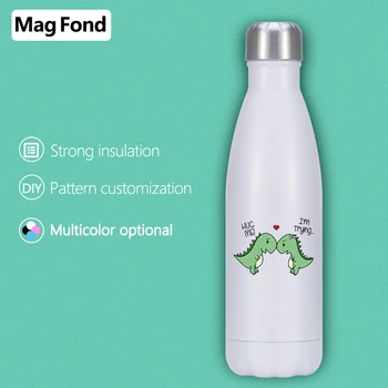 

Custom 500ML Stainless Steel Water Bottle Double-Wall Vacuum Flask BPA Thermos for Sport Hiking Coffee Keep Hot/Cold Bowling