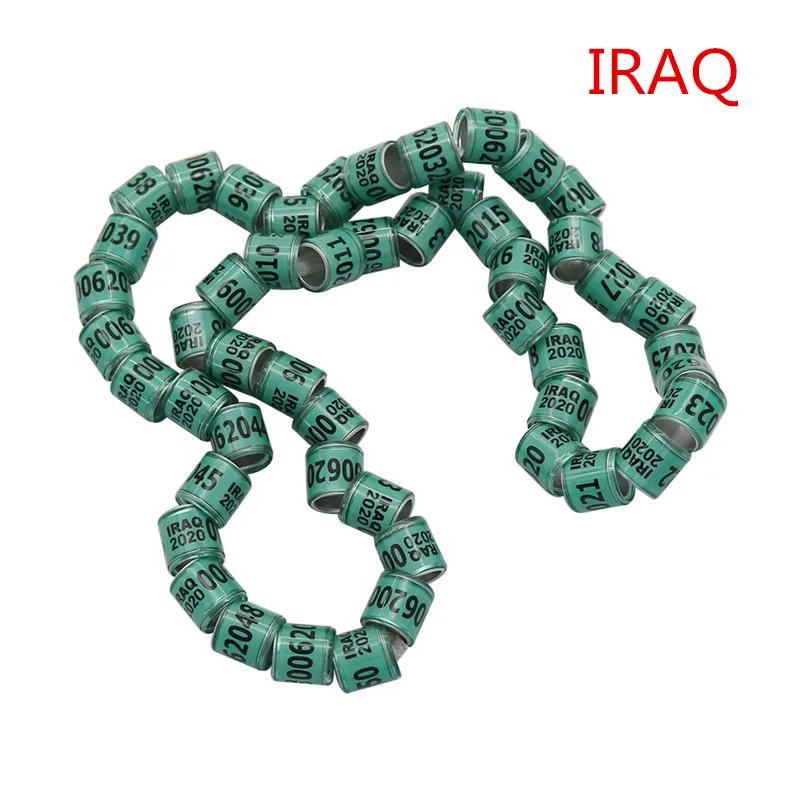 dark green Кольцо для ног голубя с сережками, качественное прочное кольцо для птиц, кольцо для ног голубя, инструменты для птиц, 10 цветов, внутренний диаметр 8 мм - Цвет: dark green