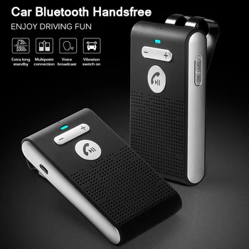 

AOZBZ SP08 Sun Visor Car Portable Wireless Hands-Free Bluetooth 5.0 Speakerphone A2DP Streaming Car Kit For Phones
