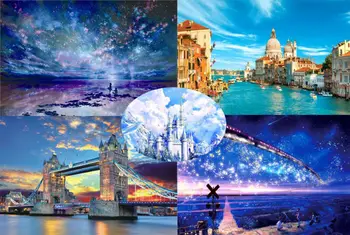 

Puzzle Adults Kids Mini 1000 Pieces Jigsaw atience Concentration Decompression Game Toy Gift Home Decroation Birthday Gifts