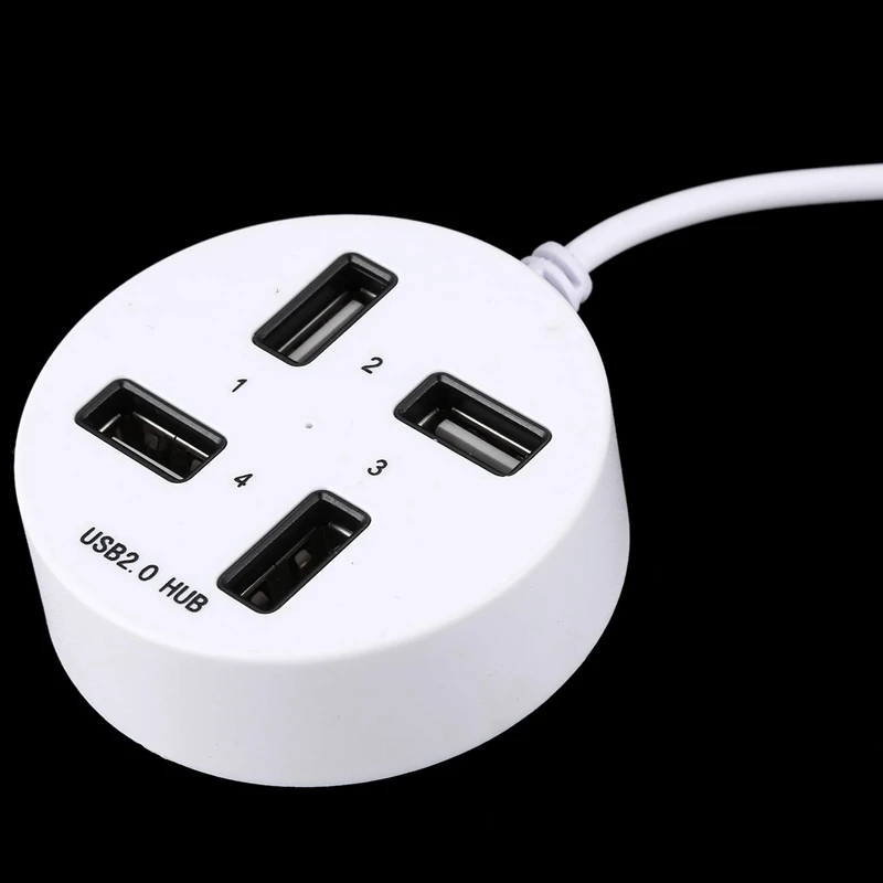 Usb2.0 концентратор один для четырех usb-портов круглый usb-хаб разветвитель