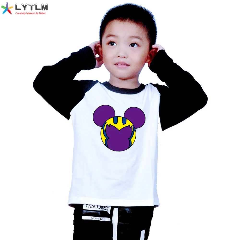 Футболка LYTLM Thanos детская забавная футболка с героями мультфильмов рубашки в стиле Хэллоуин для детей Koszulki Chlopiece Мстители Детские футболки с длинными рукавами