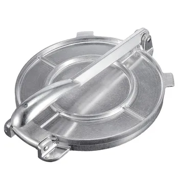 

20cm Foldable Tortilla Maker Press Heavy Aluminium Meat Press Gadgets Bakeware Tools Pie Tools Silver Kitchen Accessories