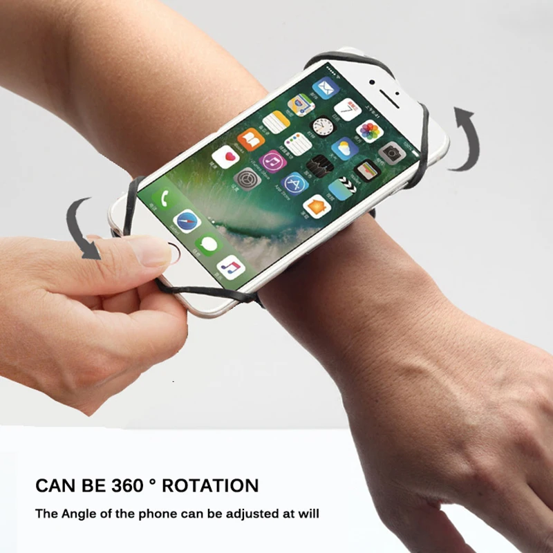 Нарукавный держатель для телефона 360 градусов вращающийся на открытом воздухе Спортивный Пот руку сумка для 4 до 6,5 дюймов смартфон для Iphone 6 7 8 huawei