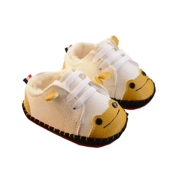

Winter Baby Boots Plus Velvet Warm kids Shoes Toddler Non-slip Soft Boots For Boys and Girls Infant Preschool Shoes Детская обув