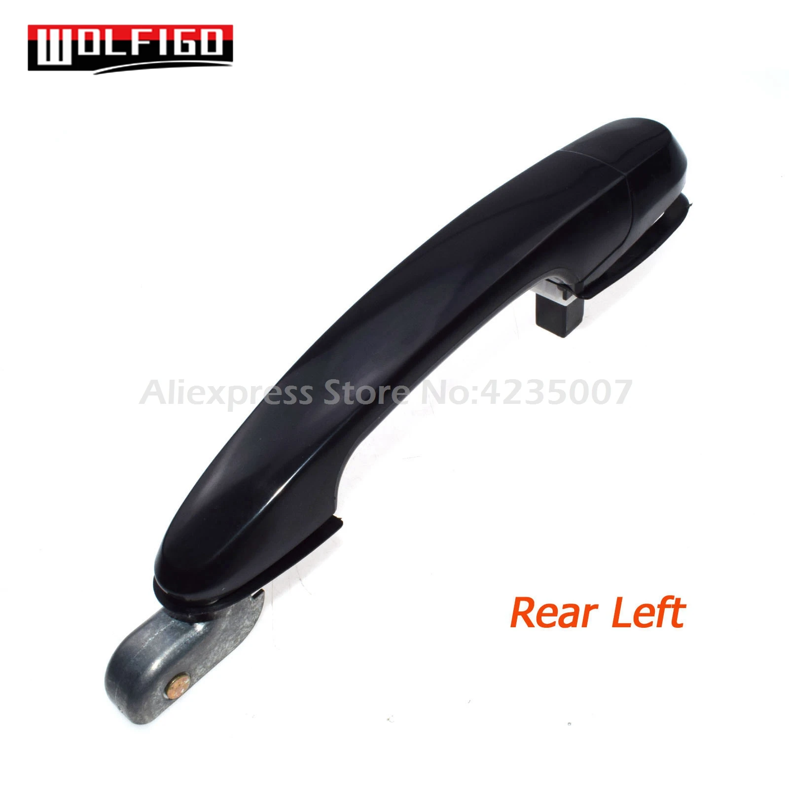 WOLFIGO новая грунтованная черная наружная дверная ручка для hyundai Tucson 2005 06 07 08 2009 82650-2E020-CA/82660-2E020-CA - Цвет: Rear Left