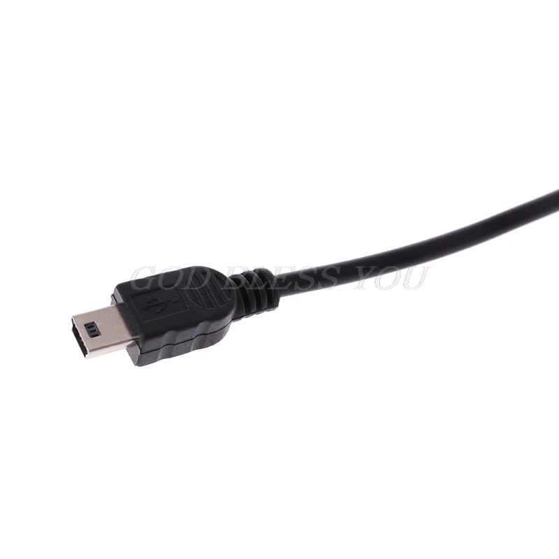10 шт./лот, короткий USB 2,0 A штекер для Mini 5 Pin B кабель для зарядки и передачи данных, шнур-адаптер