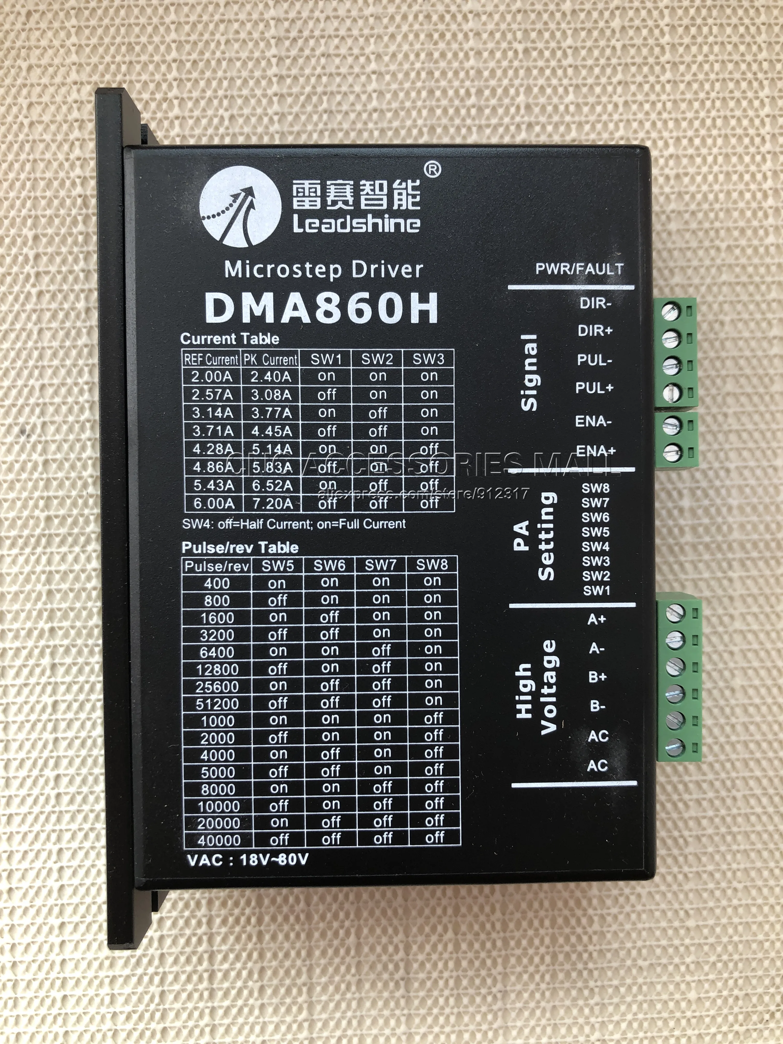 New-Leadshine-DMA860H-Step-Drive-CNC-Router-Stepper-Motor-Driver ...