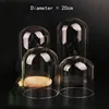 20*40cm Big Size Transparent Glass Dome Vase Home Decoration Creative Cake Snack Food Cover 3