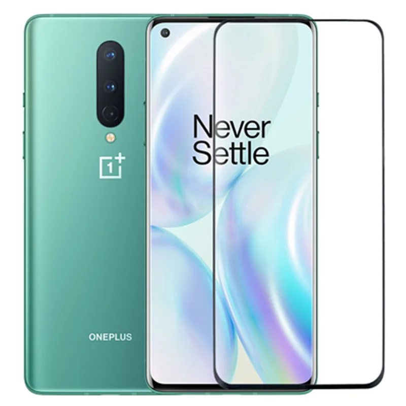 Закаленное стекло для Oneplus 8 защита экрана с изогнутыми краями One Plus 6 6T 7 7T полное
