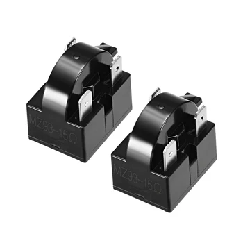 

uxcell 2 Pcs 4.7-33 Ohm 4 Pin Refrigerator PTC Starter Relay Black 15 Ohm 3 Pin 2 Pcs