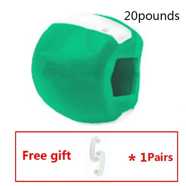 Fitness Face Masseter Men Women Facial Pop Go Mouth Jawline Jaw Muscle Exerciser Chew Ball Bite Breaker Training Body Skin Indigo   20lbs