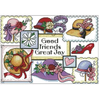 

good friend patterns Counted Cross Stitch 11CT 14CT 18CT DIY Chinese Cross Stitch Kits Embroidery Needlework Sets