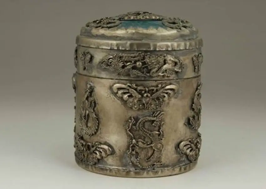 

Коробка для табака с китайским старинным дневным орнаментом дракона Феникса