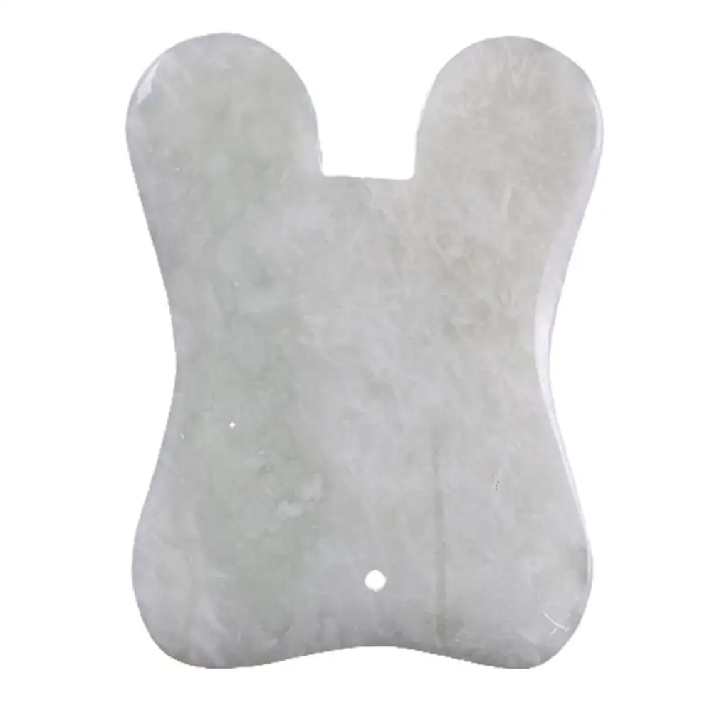 Jade Guasha доска Массажная Нефритовый камень Gua Sha инструмент для соскабливания