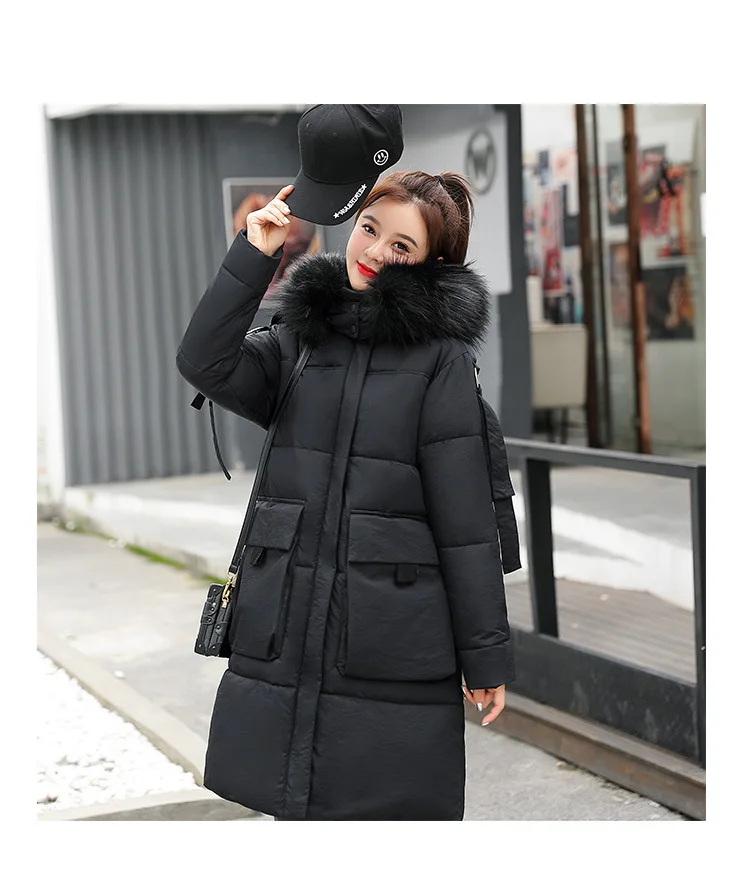 Женская зимняя длинная одежда, верхняя одежда, теплая парка Veste Hiver Femme, Женская мода Mujer, плюс размер, куртка-пуховик, zapul Harajuku YL169