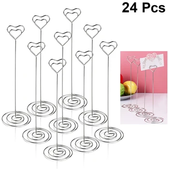 

24pcs Beautiful Durable Portable Handy Photo Clips for Wedding Party Home A30