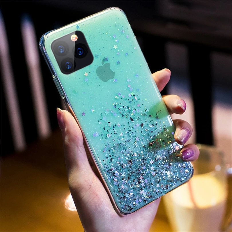 Шикарный Блестящий мягкий гелевый Чехол для телефона samsung Galaxy A10 A20S A30 A40 A50 A70 блеск