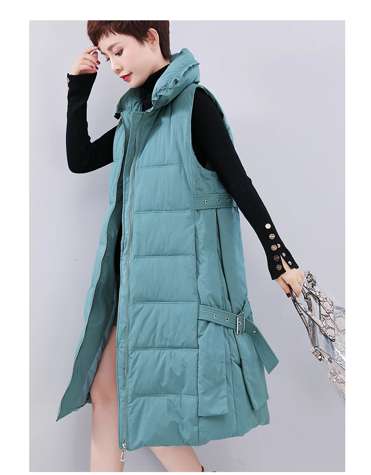 Colete Feminino Vadim, осенний и зимний Свободный жилет, большой размер, хлопковый жилет, Женская длинная куртка, новое пальто с подкладкой