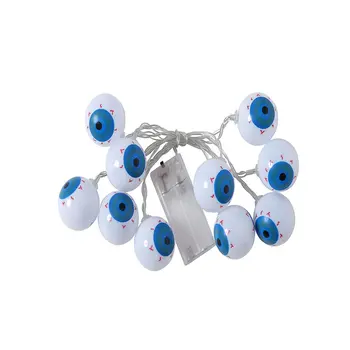 

Halloween Ghost Eyes String Lights 10LED Blue Eye Shape Decorative Night Light Birthday Arrangement Prop Lights