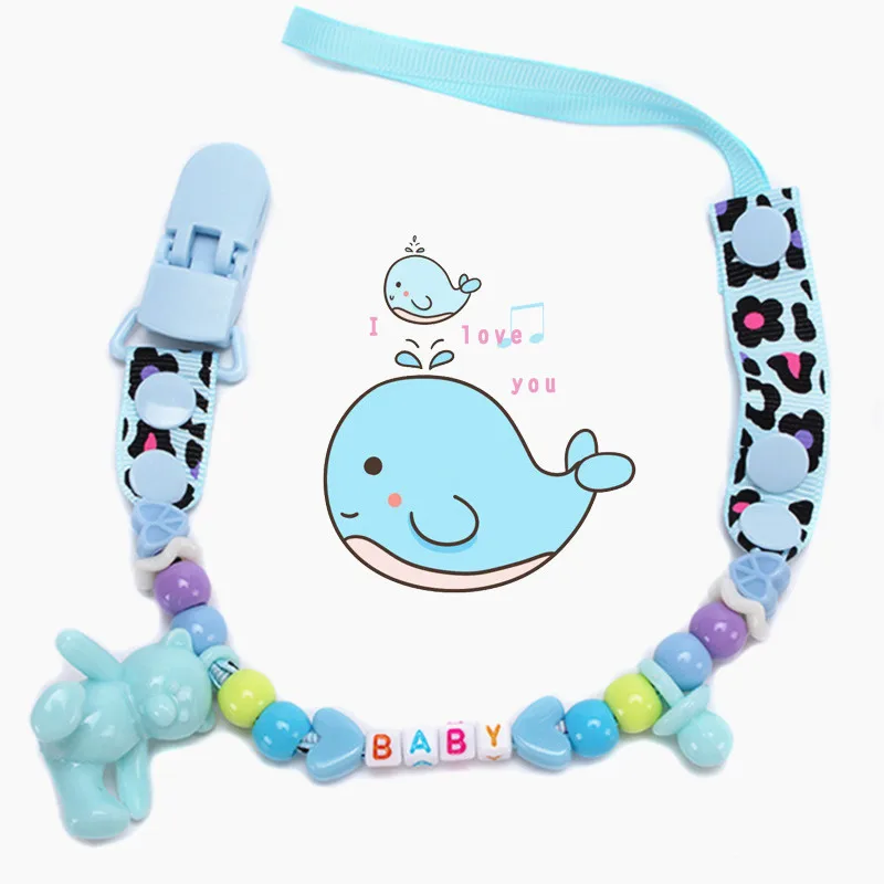 

4 Styles Baby Cartoon Pacifier Clip Chain New Baby Boys Girls Pacifier Clips Newborn Pacifier Chain Clip Holder Nipple Feeding