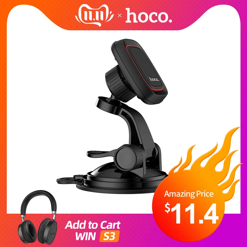 Günstige HOOC Auto Magnetische Telefon Halter Dashboard Windschutzscheibe 360 Rotation Auto Telefon Halter für iphone X Samsung oneplus 6 huawei p20 lit