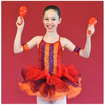 

2018 Gymnastics Leotard Ballet Tutu Child Ballet Skirt Professional Costumes Dress Female Dance Leotard Clothes Puff Soft Tulle