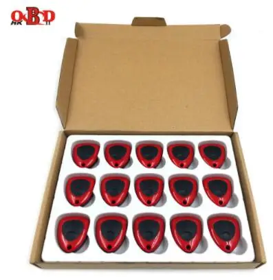 15pcs red color HKOBDII 10 шт./лот английская версия Xhorse VVDI2 дистанционный FE стиль универсальный дистанционный ключ 3 кнопки для VVDI ключ инструмент XKFE00EN - Количество кнопок: 15pcs red color