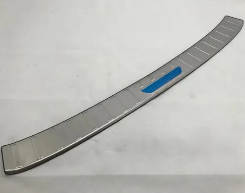 Stainless steel Для Volkswagen VW T-ROC TROC Автомобильная липучка снаружи заднего бампера отделка из нержавеющей стали Накладка порога пластина багажника педаль 1 шт - Цвет: Stainless steel