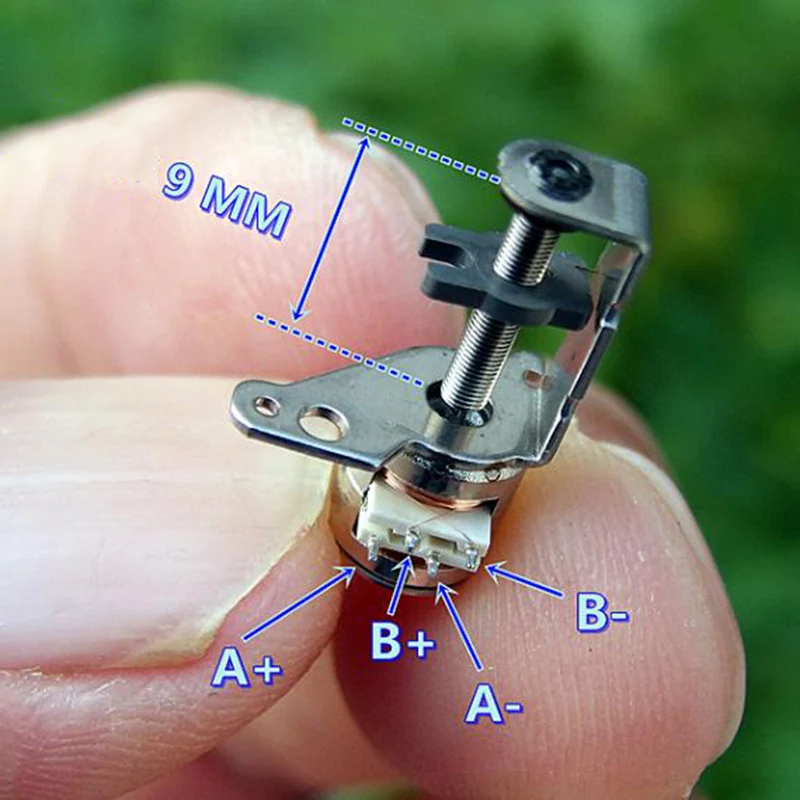 5PCS 2-phase 4-wire Micro Mini 6mm stepper motor linear screw slider block nut 