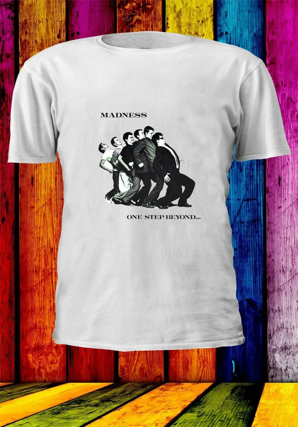 Madness One Step Beyond English Band Album Cover Men Women Unisex T-Shirt 810 Custom Screen Printed Tee Shirt |