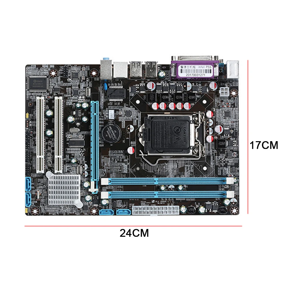 

Intel P55 double Channel DDR3 Memory Interface LGA 1156 Motherboard High Performance Desktop Support I3 I5 I7