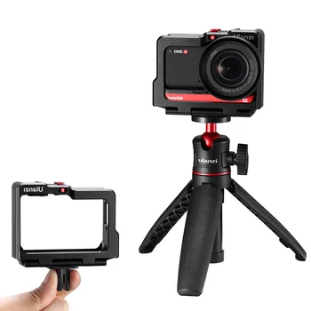 

Ulanzi Insta360 One R Aluminum Vlog Cage frame Cold Shoe LED Light Mic Expansion Protection Case Cover For Insta360 Accessories