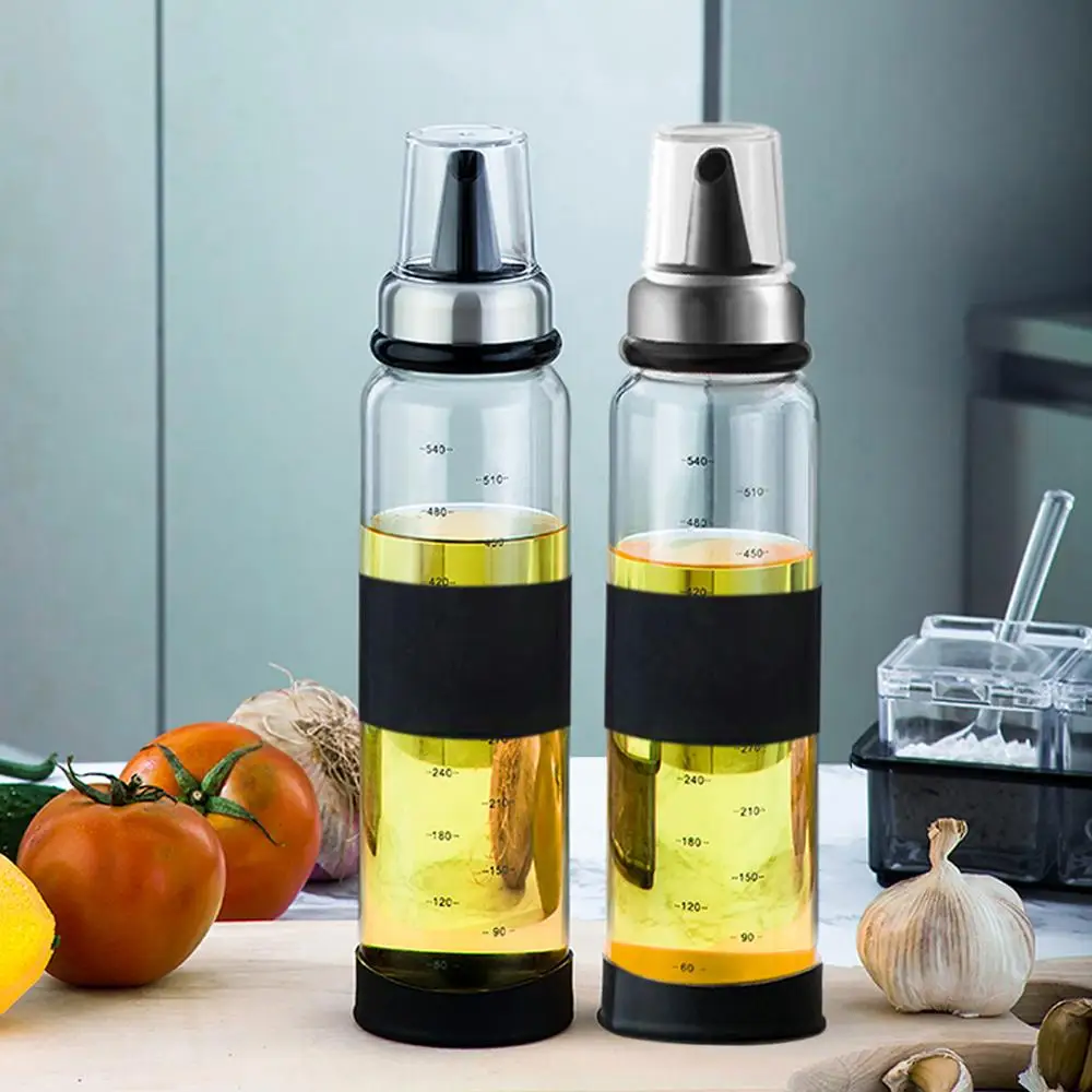 

250ml-550ml Oil Bottle Press Type Healthy Oil Control Bottle Kitchenware Oil Container Kettle Cup