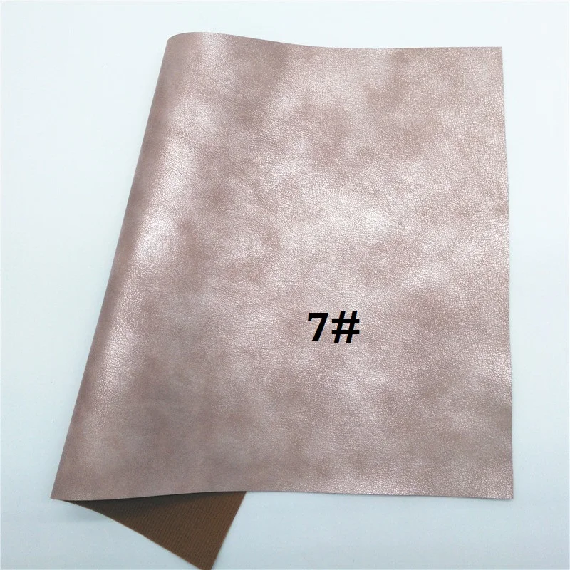 7 Glitterwishcome 21X29 см A4 Размер винтажная искусственная кожа ткань, металлизированная Синтетическая кожа искусственная кожа листы для бантов, GM540A - Цвет: 7